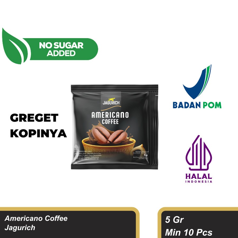

Kopi Saset Americano Jagurich Americano Coffee Sachet