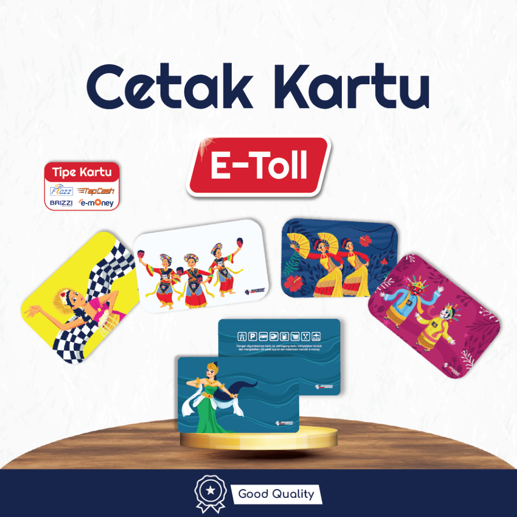 

Cetak eToll Custom - Etoll 1 Sisi/2 Sisi Custom - Brizzi/Flash/E-Money