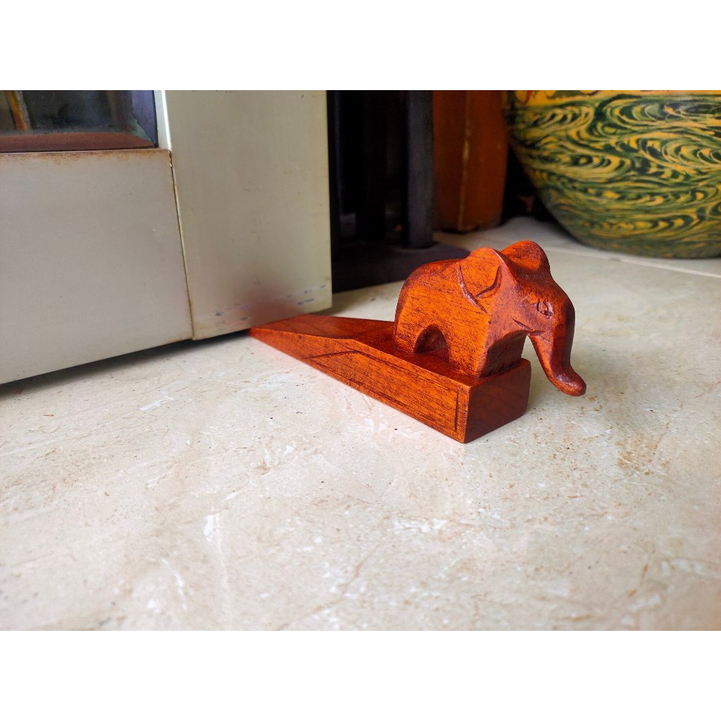 Ganjelan Pintu Kayu | Ganjal Pintu Bahan Kayu | Ganjalan Pintu Bentuk Hewan / Binatang | Penahan Pin