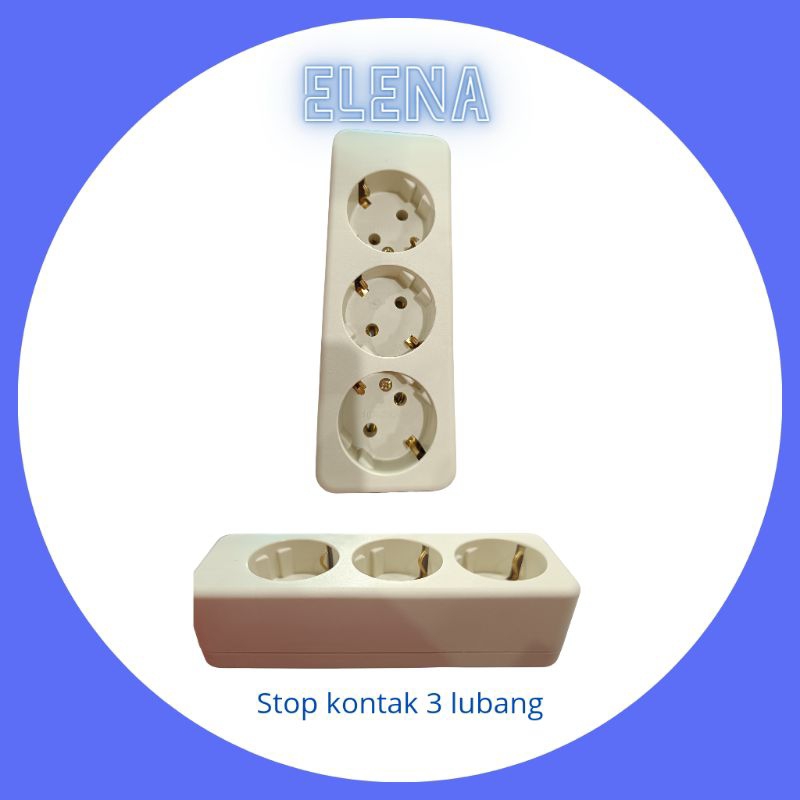 uticon stopkontak 3 lubang/cok terminal listrik