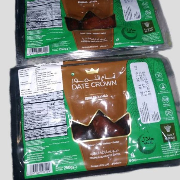 

Mau Kurma Date Crown Khalas 25gr presskurma pres enak exp Oktober 225ThermoTermo