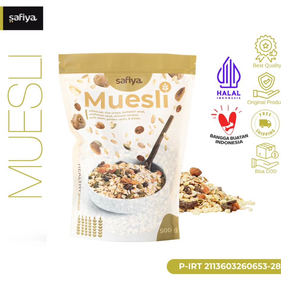 

New Arrival Muesli Fruit and Seed 5 gram Sereal Sehat Safiya Food