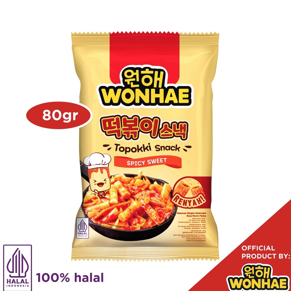 

Paling dicari Wonhae Topokki Snack Sweet Spicy by Mujigae Official Store Makanan Snack Teobokki Manis Pedas Tteokbokki Teopokki Topoki Cemilan Makanan Instan Korea Halal