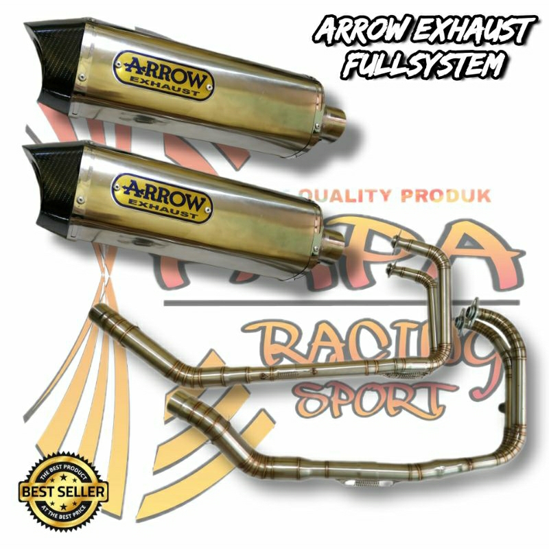 Knalpot ARROW Full System Ninja 250 Fi Ninja250r Z250Fi R25 MT25 CBR250RR
