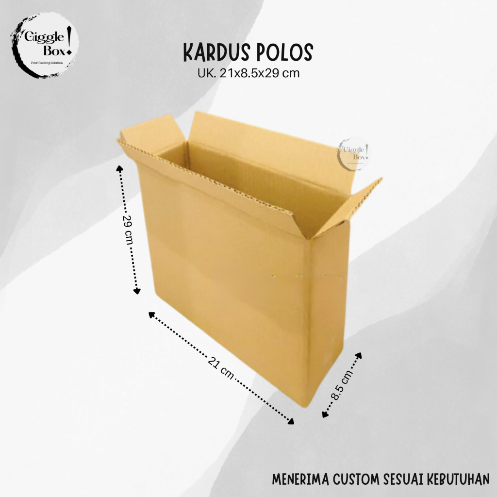 

Kardus Box Polos baru uk. 21x8.5x29 cm