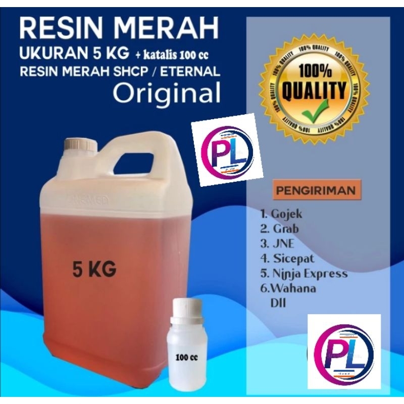 resin merah5kg+katalis