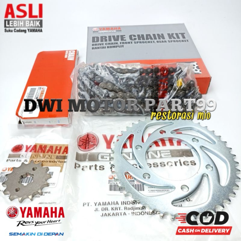 GEAR SET GEAR PAKET VIXION NEW NVL VIXION NEW NVA VIXION LED 2017 1PA-WF01A-10 ORIGINAL YGP YAMAHA G