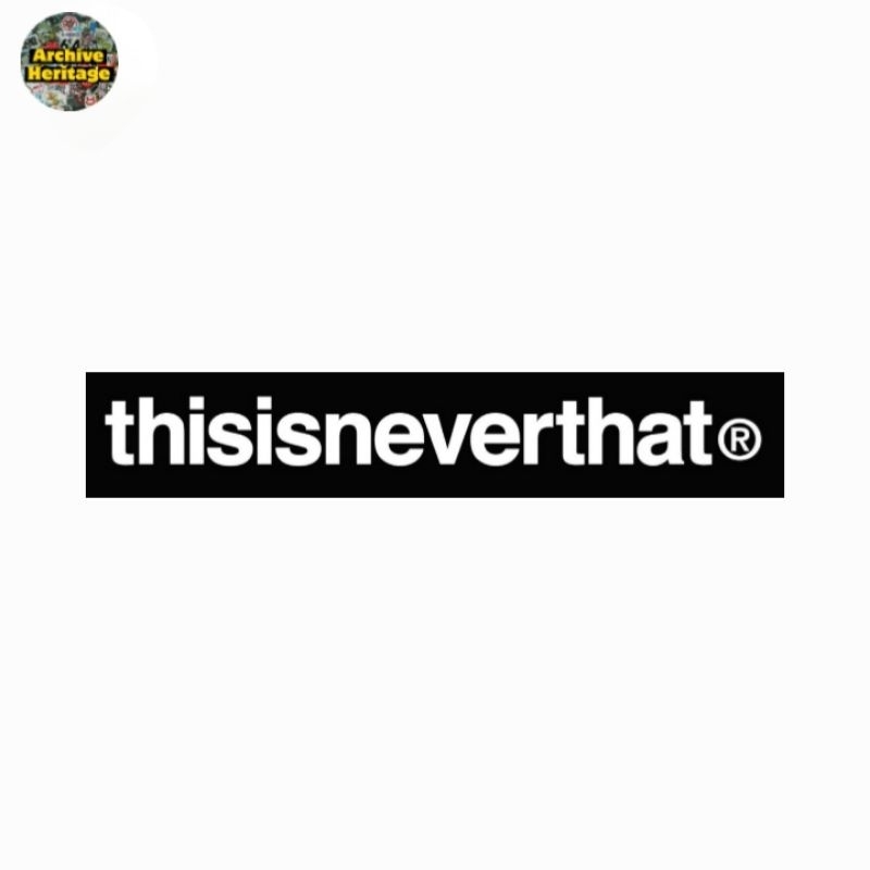 

sticker Thisisneverthat logo font brand streetwear clothing stiker