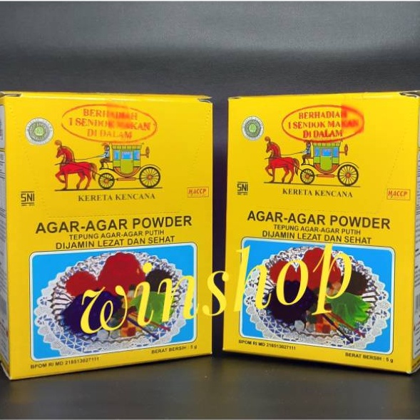 

Paling Laku KERETA KENCANA AGARAGAR POWDER 12 Pcs