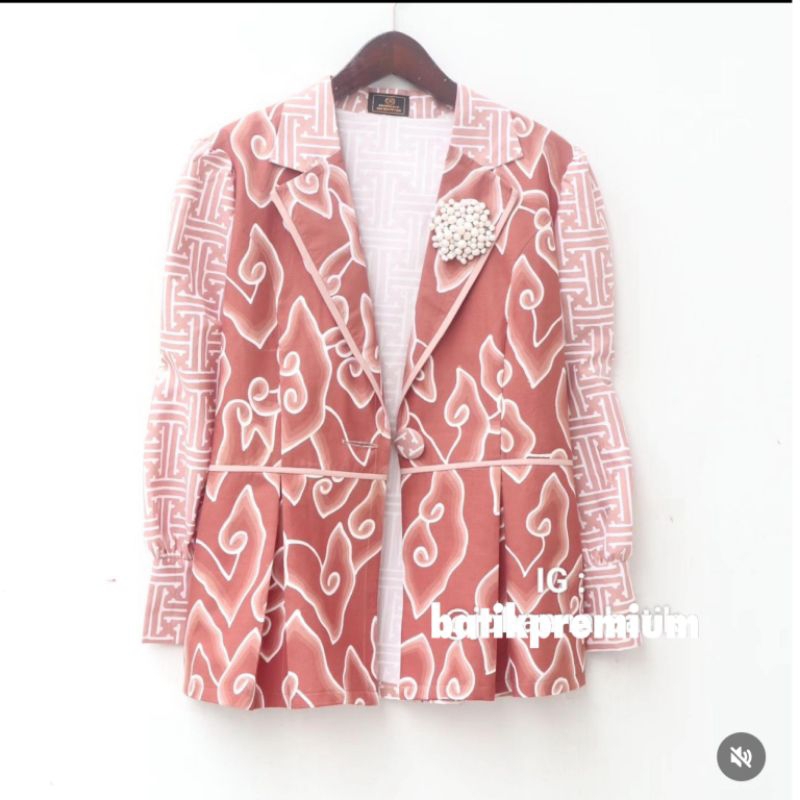 BATIK WANITA PREMIUM INDONESIA MEGA MENDUNG COKLAT