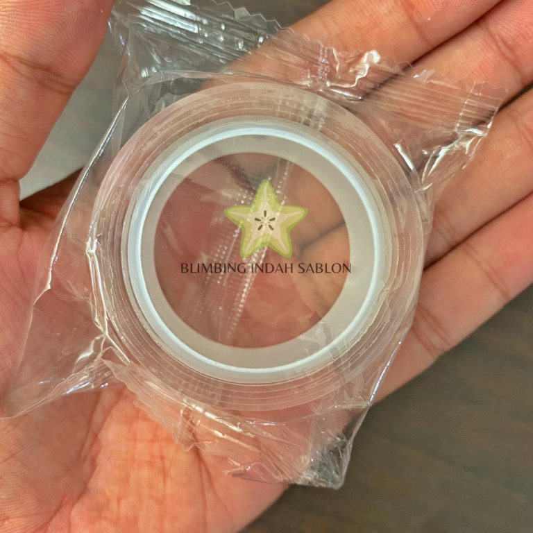 Double Tape Gel Isolasi Bening 2 Sisi Tanpa Bekas Ajaib Kuat Perekat Dinding Tembok Waterproof Reusa