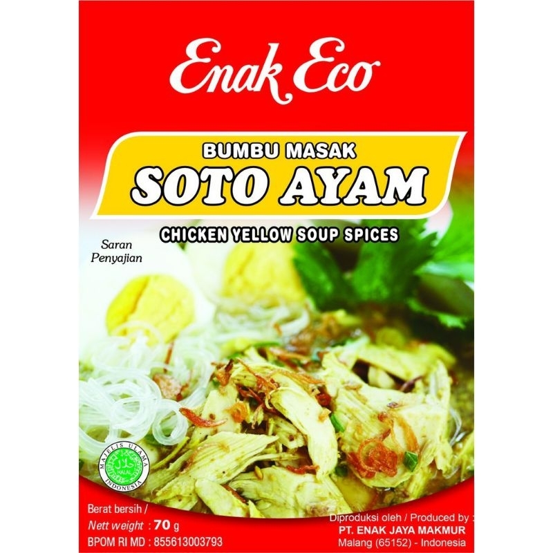 

Enak Eco Bumbu Soto Ayam
