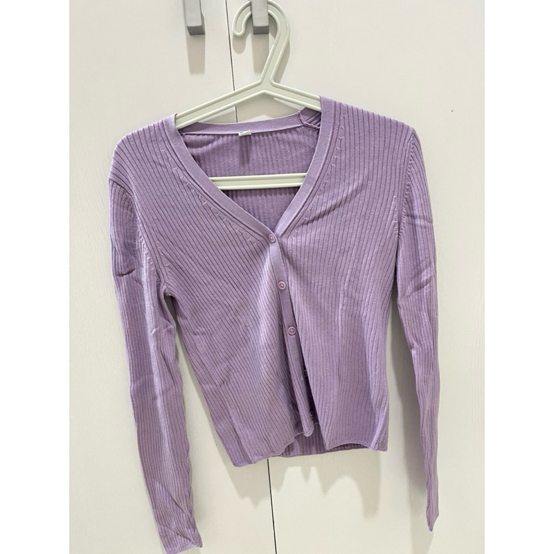 UNIQLO LILAC CARDIGAN