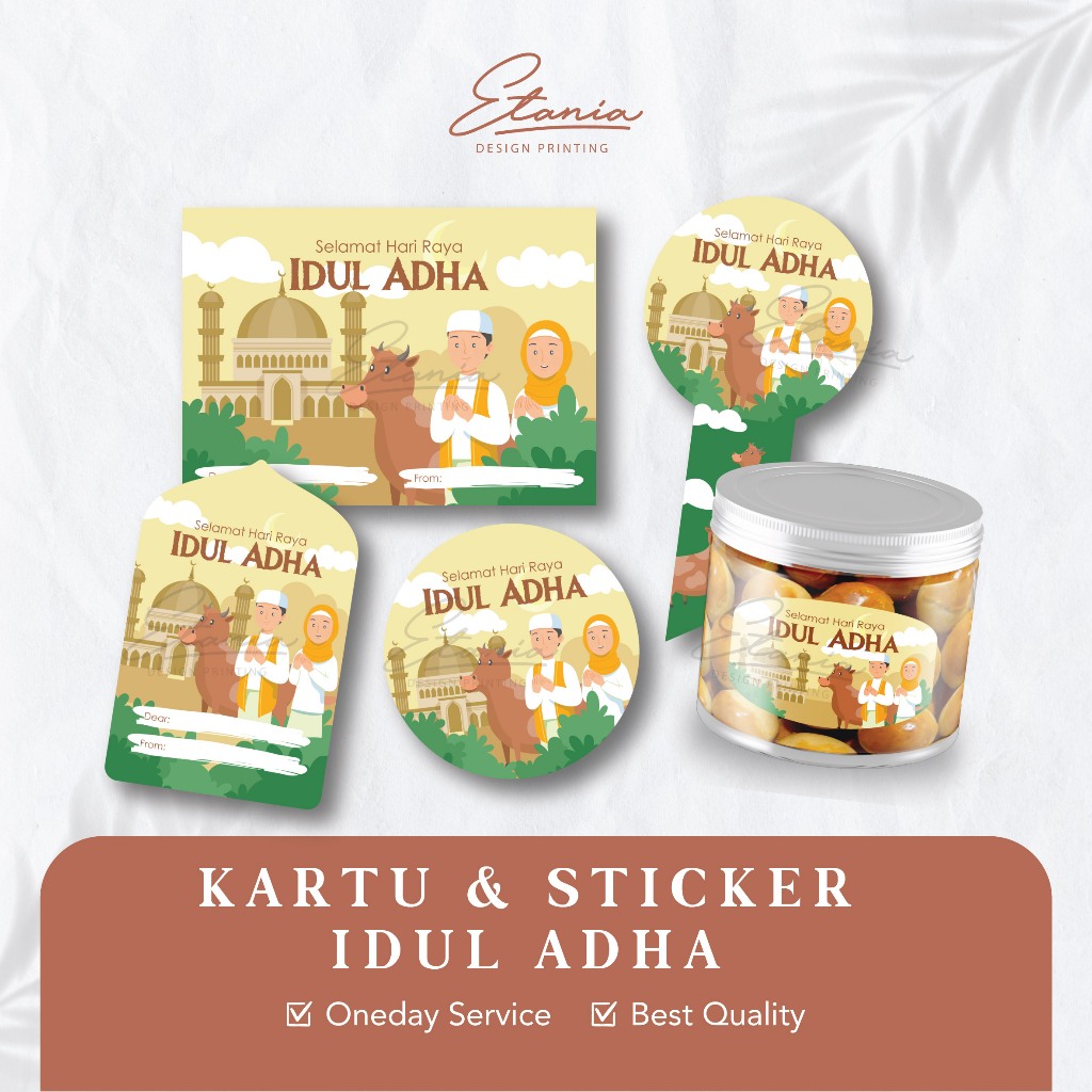 Kartu ucapan idul adha sticker eid al adha qurban selamat hari raya idul adha