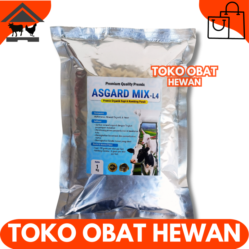 ASGARD MIX 1 KG - Premix Sapi Perah - Premix Kambing Perah - Premix Mineral Organik dan Multivitamin