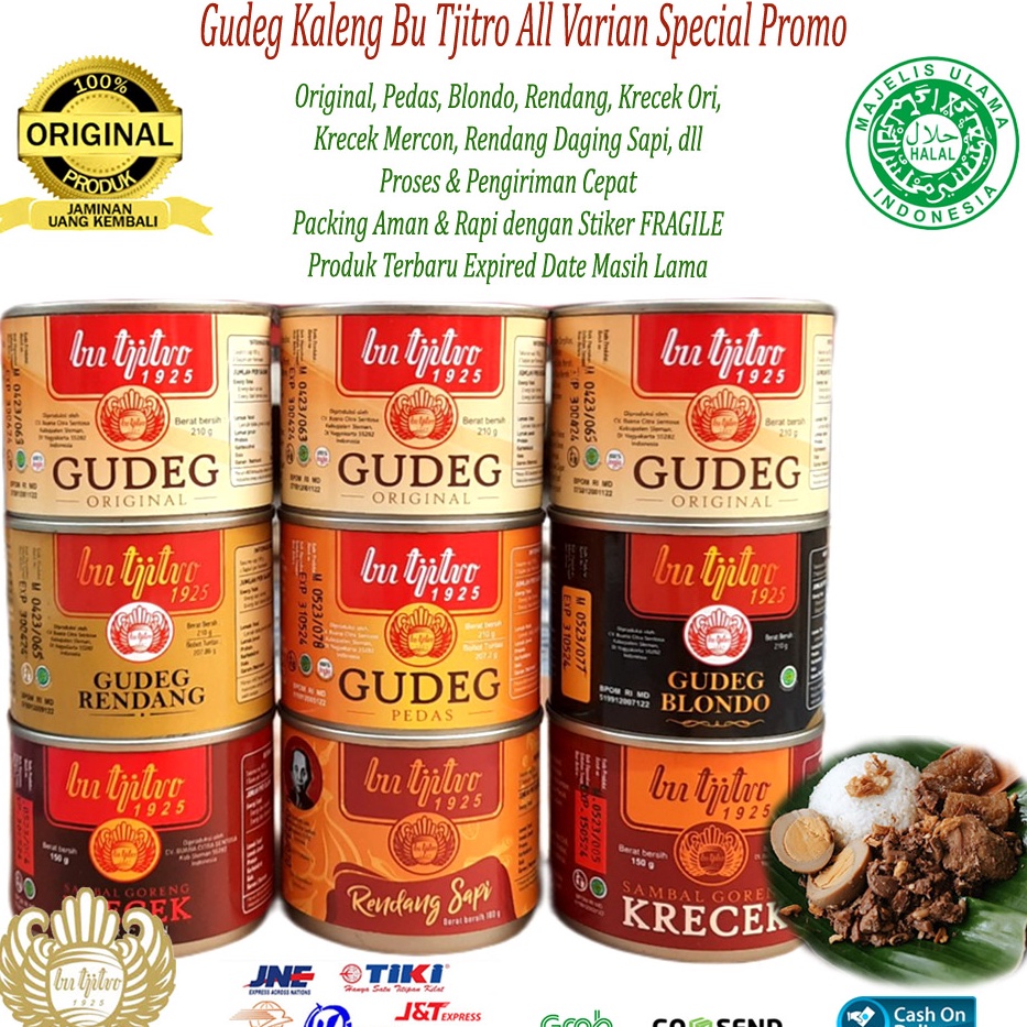 

Serba baru Gudeg Kaleng Bu Tjitro All Varian Special Promo Free Bubble Wrap