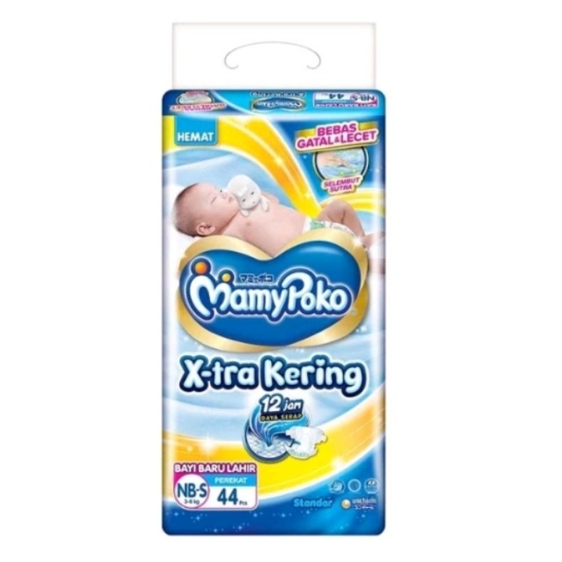 Mamypoko Xtra Kering NBs44 / Mamypoko NB-S / Mamypoko X-tra Kering NB-S / Mamypoko Murah / Mamypoko 