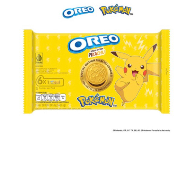 

Oreo pokemon biskuit sandwich 6 x 27,6 gr