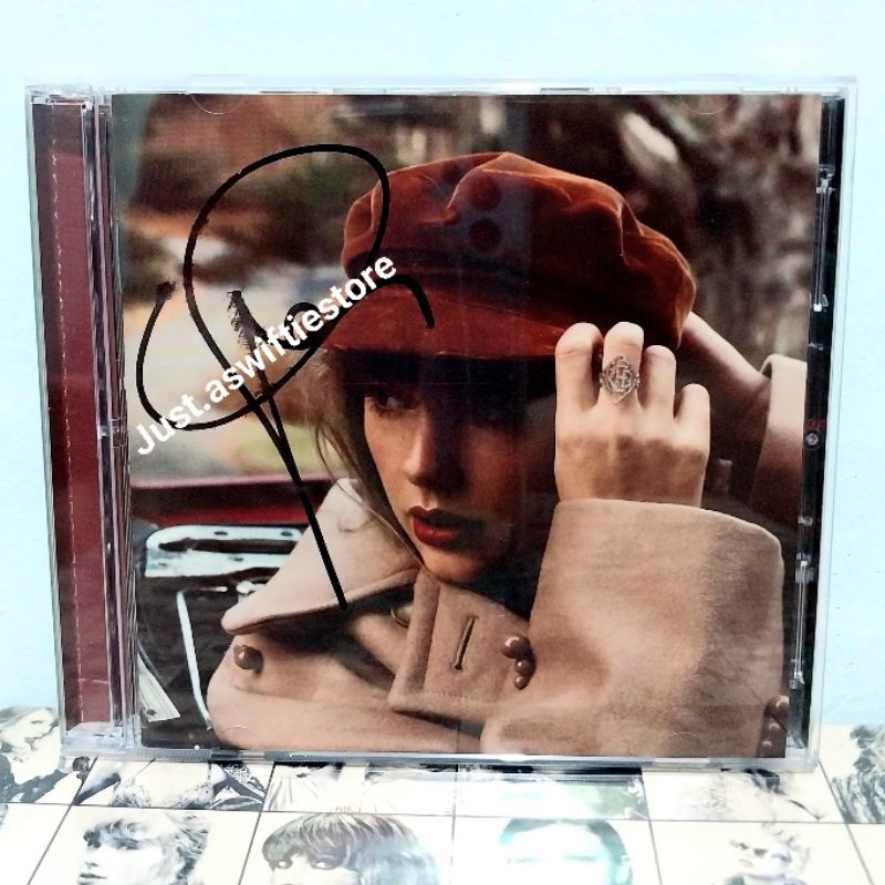 Taylor Swift RED TV Signed CD Official Merch Merchandise Import Album Taylor's Version Original Tand