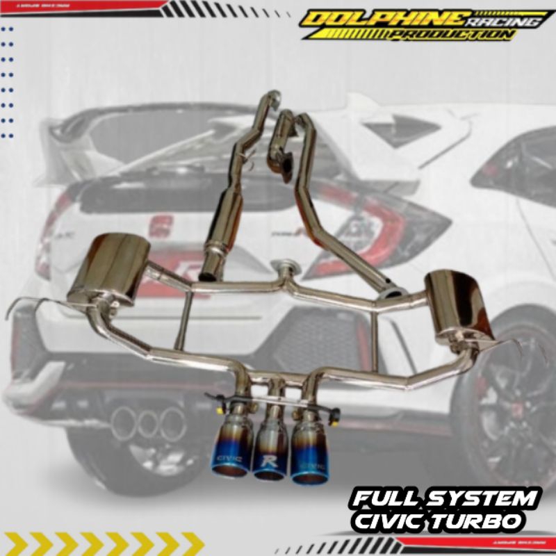 Knalpot full system civic turbo