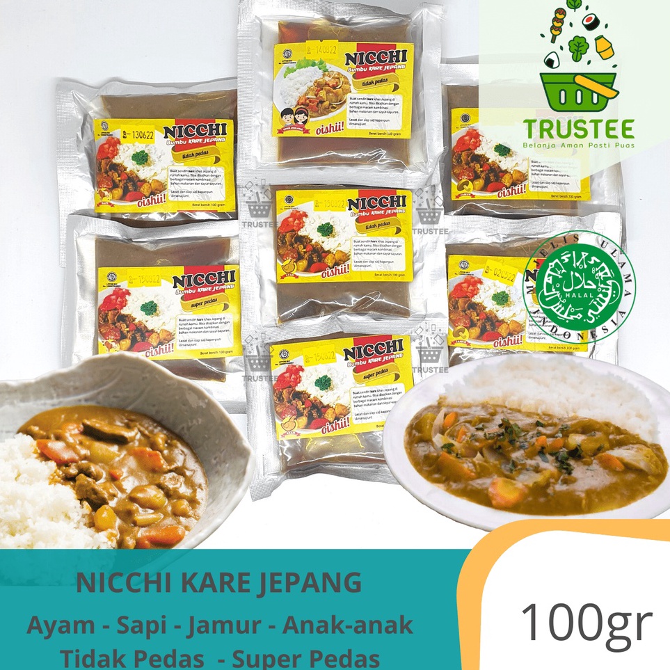 

Ekslusif disini NICCHI kare Golden Curry HALAL 1g Kari ala Jepang Nichi kare anak