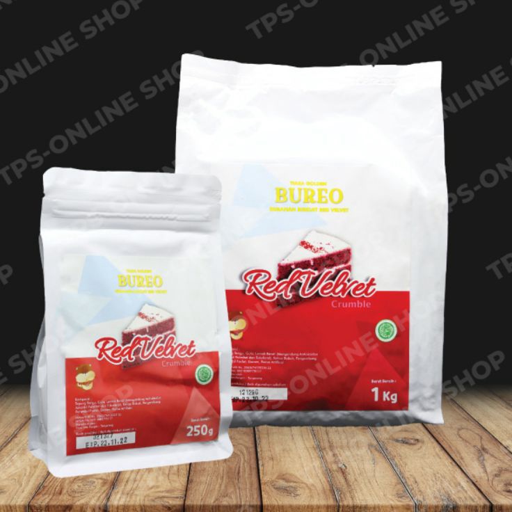 

Barang baru Bureo Red Velvet Biscuit Crumble 1kg