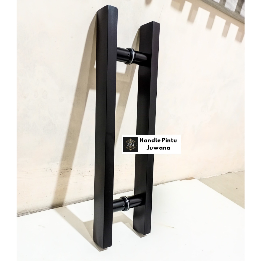 Termurah Handle Gagang Pintu Rumah Panjang 60 cm 45 33 Tipe Kaki Tembus Warna Hitam Tarikan Pegangan