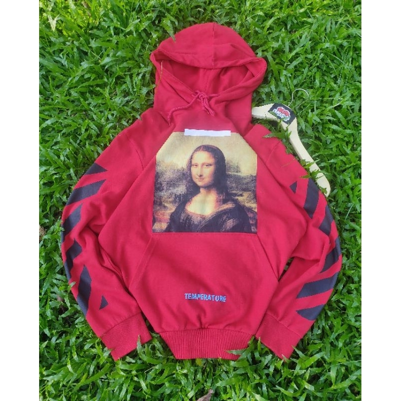 Hoodie off white art Monalisa