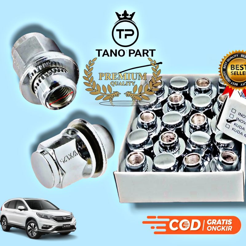 Mur Roda Racing Fujita Baut Lugnut Kuda 1.25 Mobil Nissan XTrail Serena March Isi 20pcs Bahan Baja
