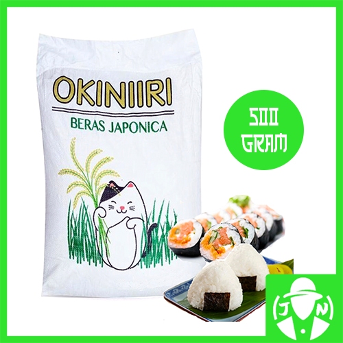 

Beras Jepang Okiniri Beras Sushi nori gimbap 500 Gram Pulen