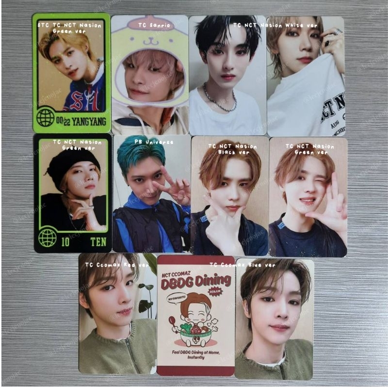 Photocard WayV NCT Nation Ccomaz Yangyang Winwin Kun Ten Sungchan