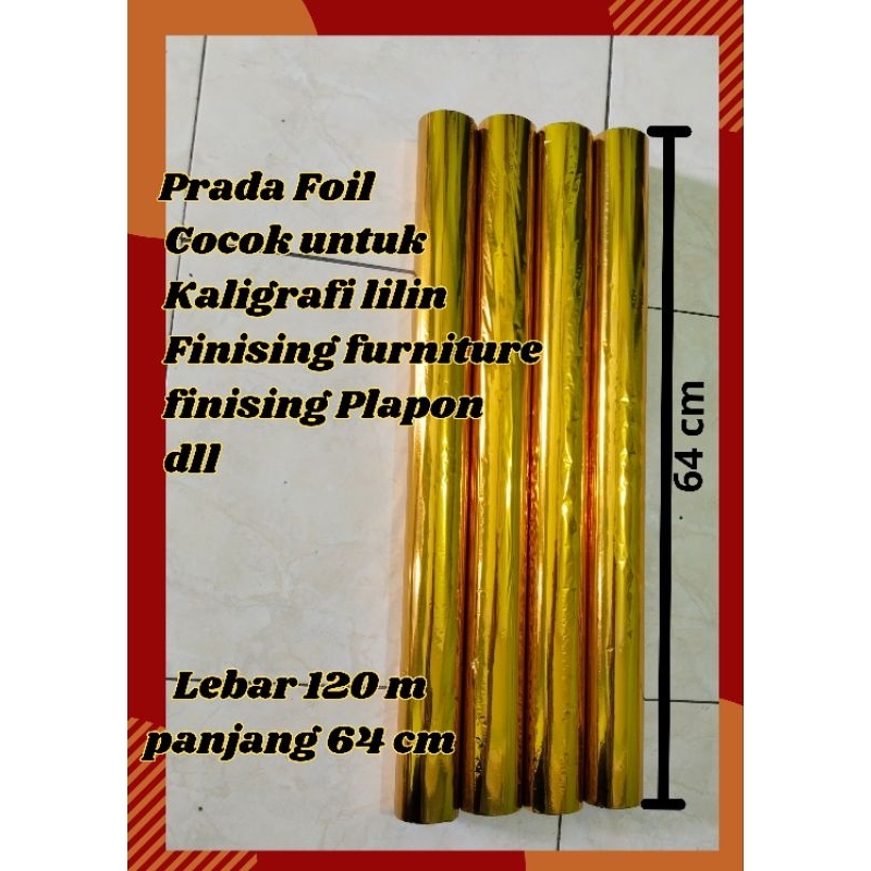 Prada foil gold / emas 64cm x 120 M