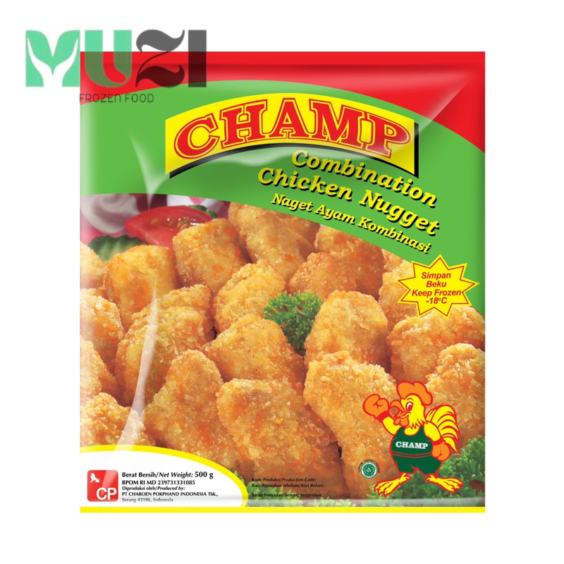 

CHAMP CHICKEN NUGGET 225 GR 500 GR 1 KG