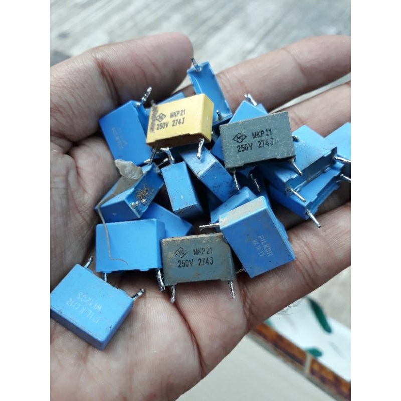 Kapasitor milar 274 250V original cabutan tv polytron.