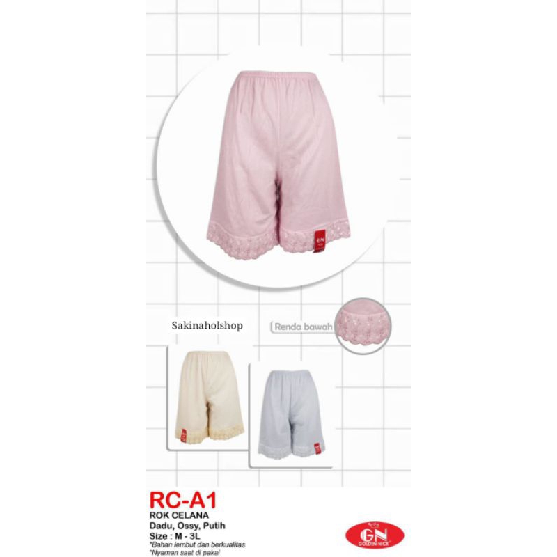 Rok Dalam (model rok) Golden nick RD.A1// Rok Celana Golden nick RC.A1