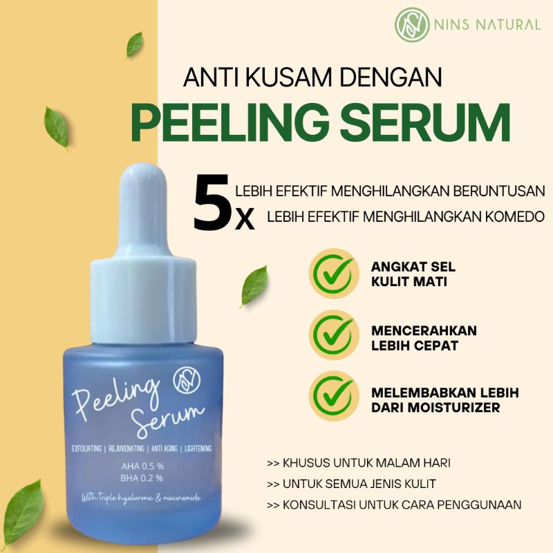 PEELING SERUM/ SERUM PEELING/ PEELING WAJAH/ EKSFOLIASI WAJAH BPOM