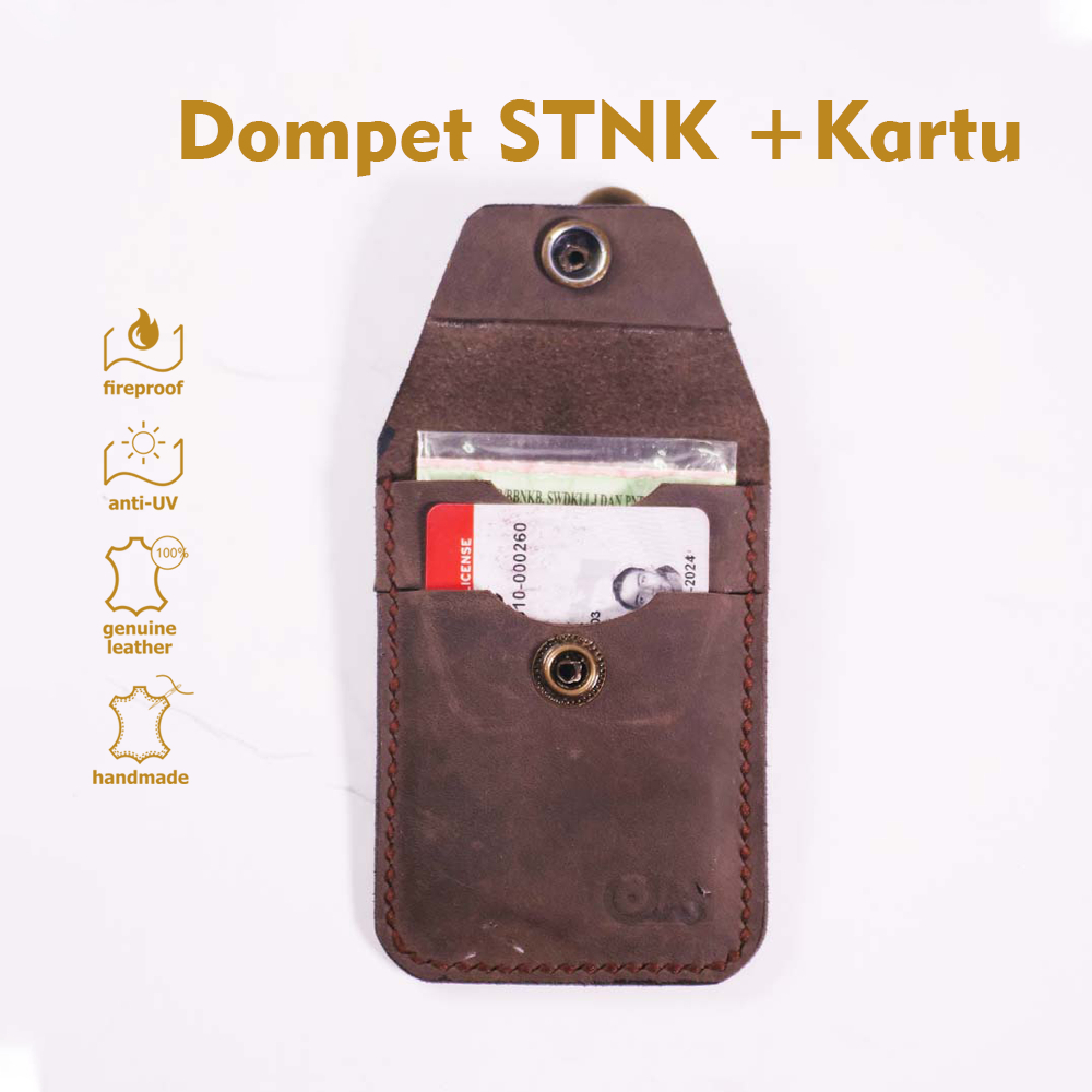 QLT Leather - Dompet Kunci Mobil/Motor STNK Bahan Kulit Asli | Dompet STNK | Dompet STNK Mobil | Dom