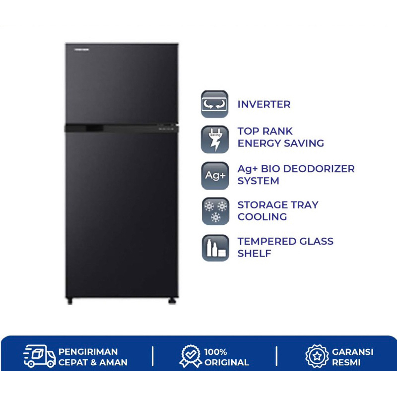 KULKAS TOSHIBA 22IS INVERTER 95WATT