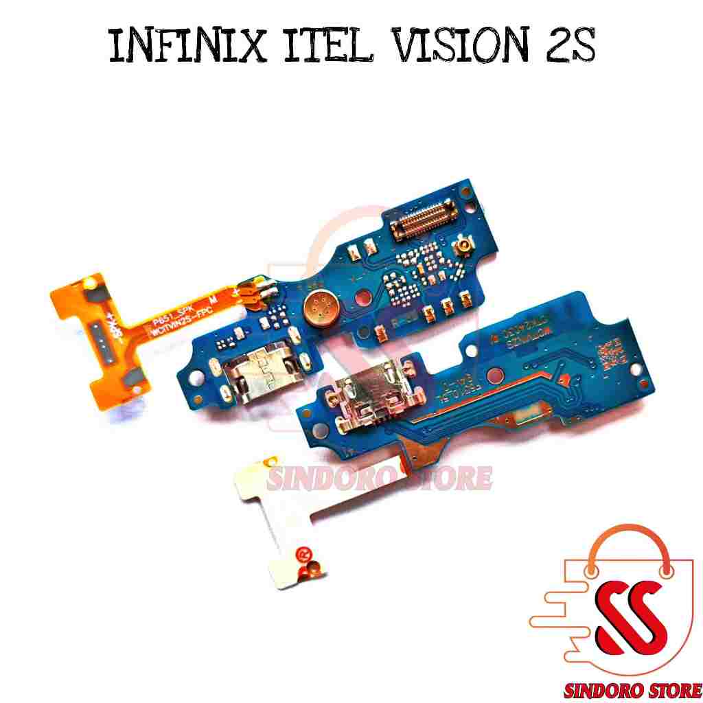 Konektor Charger Infinix Itel Vision 2S Usb Papan Cas Mic Pcb Board