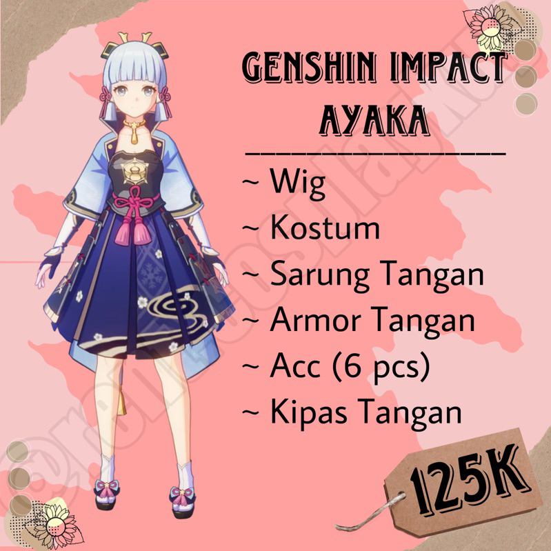 RENTAL / SEWA AYAKA GENSHIN IMPACT