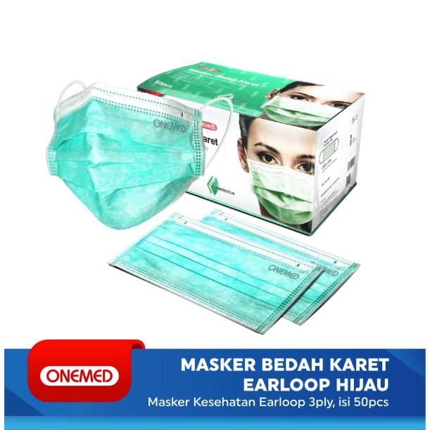 Masker Medis Onemed Earloop Masker Medis 3ply Onemed