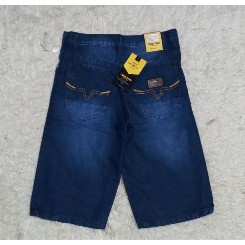 Celana Jeans pendek pria dewasa Jeans pendek reguler Jeans obie one