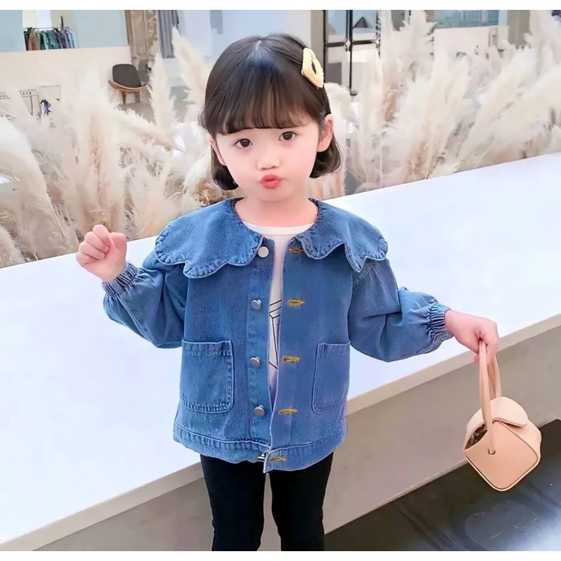 jaket jeans anak,jaket anak preloved,atasan jeans anak cewe,baju anak preloved murah,baju bekas anak