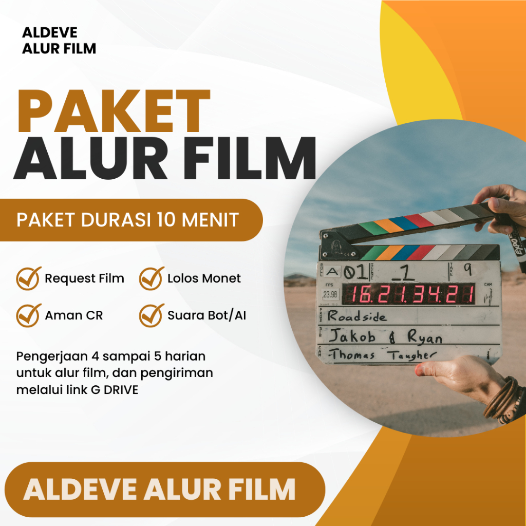 Jasa Konten Youtube Alur Cerita Film (Dapet 5 Video Durasi 10 Menit Paket Lengkap) Aman Copyright