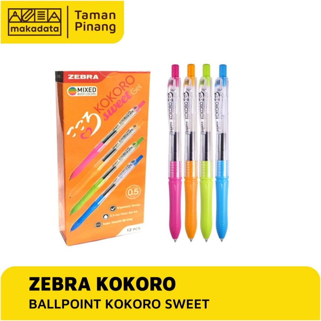 

BALLPOINT ZEBRA KOKORO SWEET (1PCS) / PULPEN KOKORO SWEET (1 PCS)