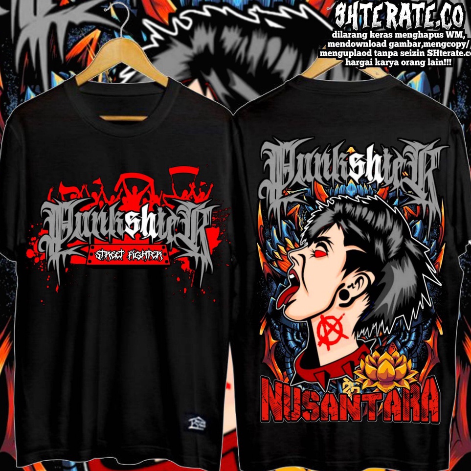 Sikat Sekarang COD Kaos Punkshter PSHT 3s cotton combed distro original Premium