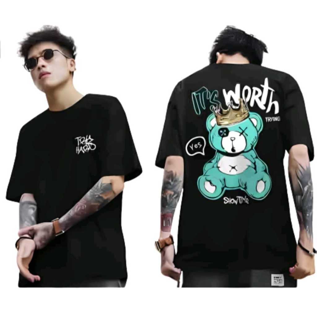 KMV - KAOS BONEKA TEDDY BEAR SACRAFICE - KAOS TEDDY BEAR / KAOS BERUANG / KAOS KUCING / BAJU DISTRO 