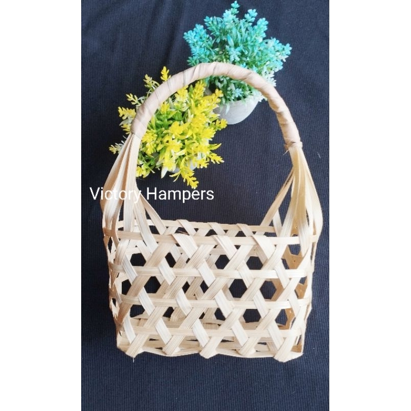TAS PARCEL BAMBU TAS ROTAN WADAH HAMPERS LUCU