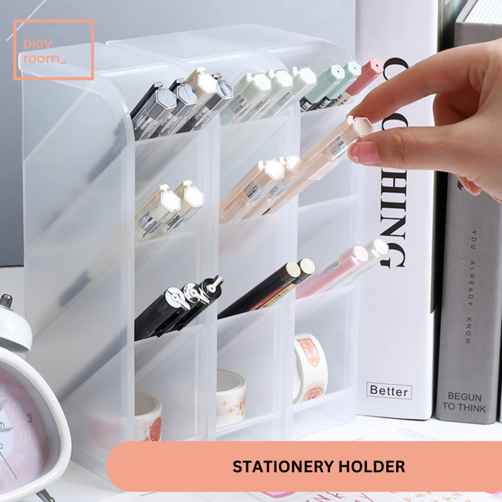 

Stationary Holder Kotak Tempat Alat Tulis Pensil Rak Kosmetik Organiser Pulpen Wadah Pensil Pena