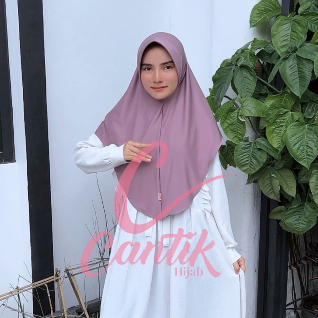 Hijab Bergo Sport Oval Polos Ukuran  L Jersey Premium | Hijab Sport Bergo Oval Jersey Premium